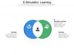 E simulation learning ppt powerpoint presentation slides background designs cpb
