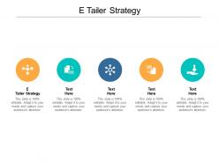 E tailer strategy ppt powerpoint presentation summary picture cpb