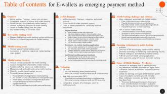 E Wallets As Emerging Payment Method Fin CD V Unique Best