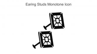 Earing Studs Monotone Icon In Powerpoint Pptx Png And Editable Eps Format