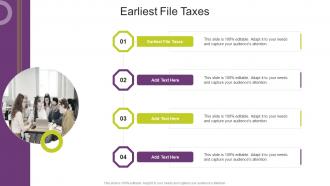 Earliest File Taxes In Powerpoint And Google Slides Cpb