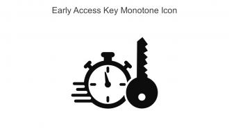 Early Access Key Monotone Icon In Powerpoint Pptx Png And Editable Eps Format