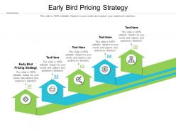 Early bird pricing strategy ppt powerpoint presentation file styles cpb