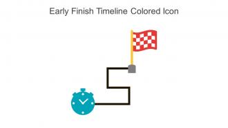 Early Finish Timeline Colored Icon In Powerpoint Pptx Png And Editable Eps Format