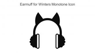 Earmuff For Winters Monotone Icon In Powerpoint Pptx Png And Editable Eps Format