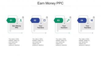 Earn money ppc ppt powerpoint presentation infographics shapes cpb