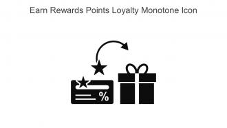 Earn Rewards Points Loyalty Monotone Icon In Powerpoint Pptx Png And Editable Eps Format