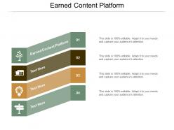 Earned content platform ppt powerpoint presentation infographic template example introduction cpb