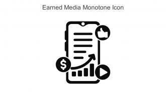 Earned Media Monotone Icon In Powerpoint Pptx Png And Editable Eps Format