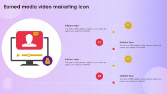Earned Media Video Marketing Icon