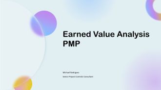 Earned Value Analysis Pmp PPT Designs VA