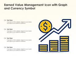 Earned Value Management Icon With Graph And Currency Symbol