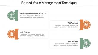 Earned Value Management Technique Ppt Powerpoint Presentation Infographic Template Cpb