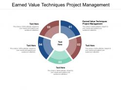 Earned value techniques project management ppt powerpoint presentation inspiration objects cpb