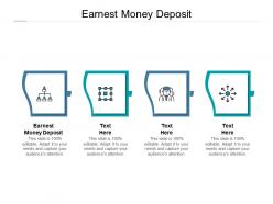 Earnest money deposit ppt powerpoint presentation show graphic images cpb
