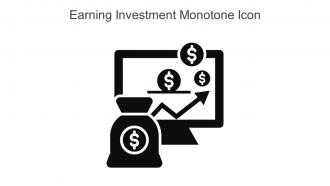 Earning Investment Monotone Icon In Powerpoint Pptx Png And Editable Eps Format