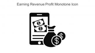 Earning Revenue Profit Monotone Icon In Powerpoint Pptx Png And Editable Eps Format