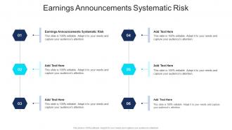 Earnings Announcements Systematic Risk In Powerpoint And Google Slides Cpb