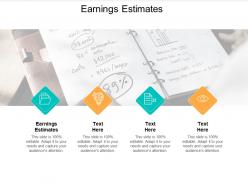 Earnings estimates ppt powerpoint presentation portfolio pictures cpb