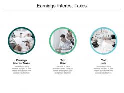 Earnings interest taxes ppt powerpoint presentation show skills cpb