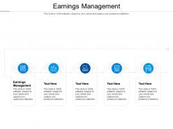 Earnings management ppt powerpoint presentation inspiration graphic tips cpb