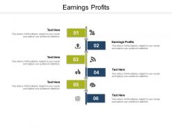 Earnings profits ppt powerpoint presentation outline graphic images cpb