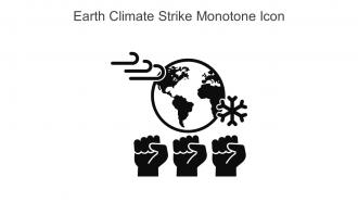 Earth Climate Strike Monotone Icon In Powerpoint Pptx Png And Editable Eps Format