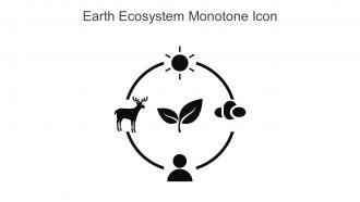 Earth Ecosystem Monotone Icon In Powerpoint Pptx Png And Editable Eps Format