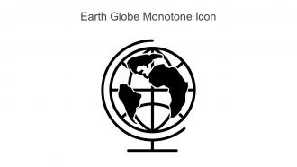 Earth Globe Monotone Icon