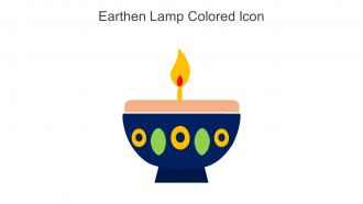 Earthen Lamp Colored Icon In Powerpoint Pptx Png And Editable Eps Format