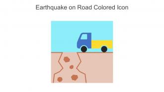 Earthquake On Road Colored Icon In Powerpoint Pptx Png And Editable Eps Format