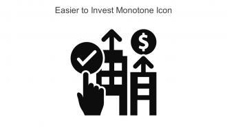 Easier To Invest Monotone Icon In Powerpoint Pptx Png And Editable Eps Format