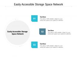 Easily accessible storage space network ppt powerpoint presentation icon ideas cpb