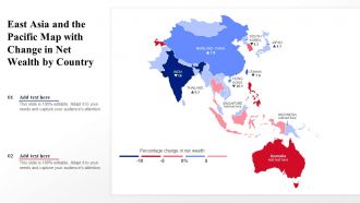 East Asia And The Pacific Map With Change In Net Wealth By Country
