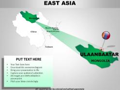 East asia continents powerpoint maps