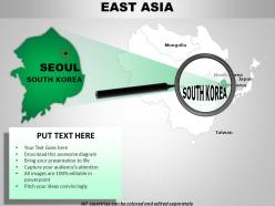 East asia continents powerpoint maps