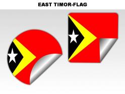 East timor country powerpoint flags