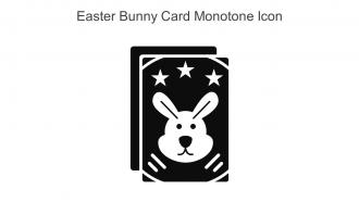 Easter Bunny Card Monotone Icon In Powerpoint Pptx Png And Editable Eps Format
