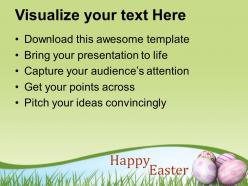 Easter bunny day of religious services powerpoint templates ppt backgrounds for slides