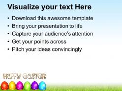 Easter bunny eggs for day celebration powerpoint templates ppt backgrounds slides