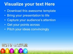 Easter bunny eggs for day celebration powerpoint templates ppt backgrounds slides