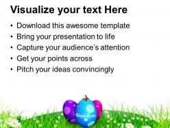 Easter bunny pics multicolored eggs with surprise powerpoint templates ppt backgrounds for slides