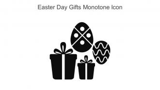 Easter Day Gifts Monotone Icon In Powerpoint Pptx Png And Editable Eps Format