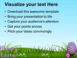Easter day wishes of happy with text powerpoint templates ppt backgrounds for slides