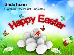 Easter egg bunny happy day religious festival powerpoint templates ppt backgrounds for slides