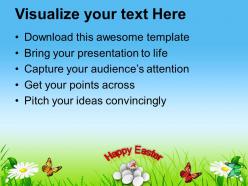 Easter egg bunny happy day religious festival powerpoint templates ppt backgrounds for slides