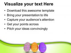 Easter egg clipart glossy and textured eggs powerpoint templates ppt backgrounds for slides