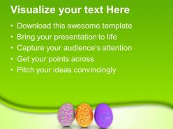 Easter egg clipart glossy and textured eggs powerpoint templates ppt backgrounds for slides