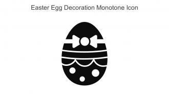 Easter Egg Decoration Monotone Icon In Powerpoint Pptx Png And Editable Eps Format