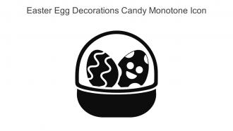 Easter Egg Decorations Candy Monotone Icon In Powerpoint Pptx Png And Editable Eps Format